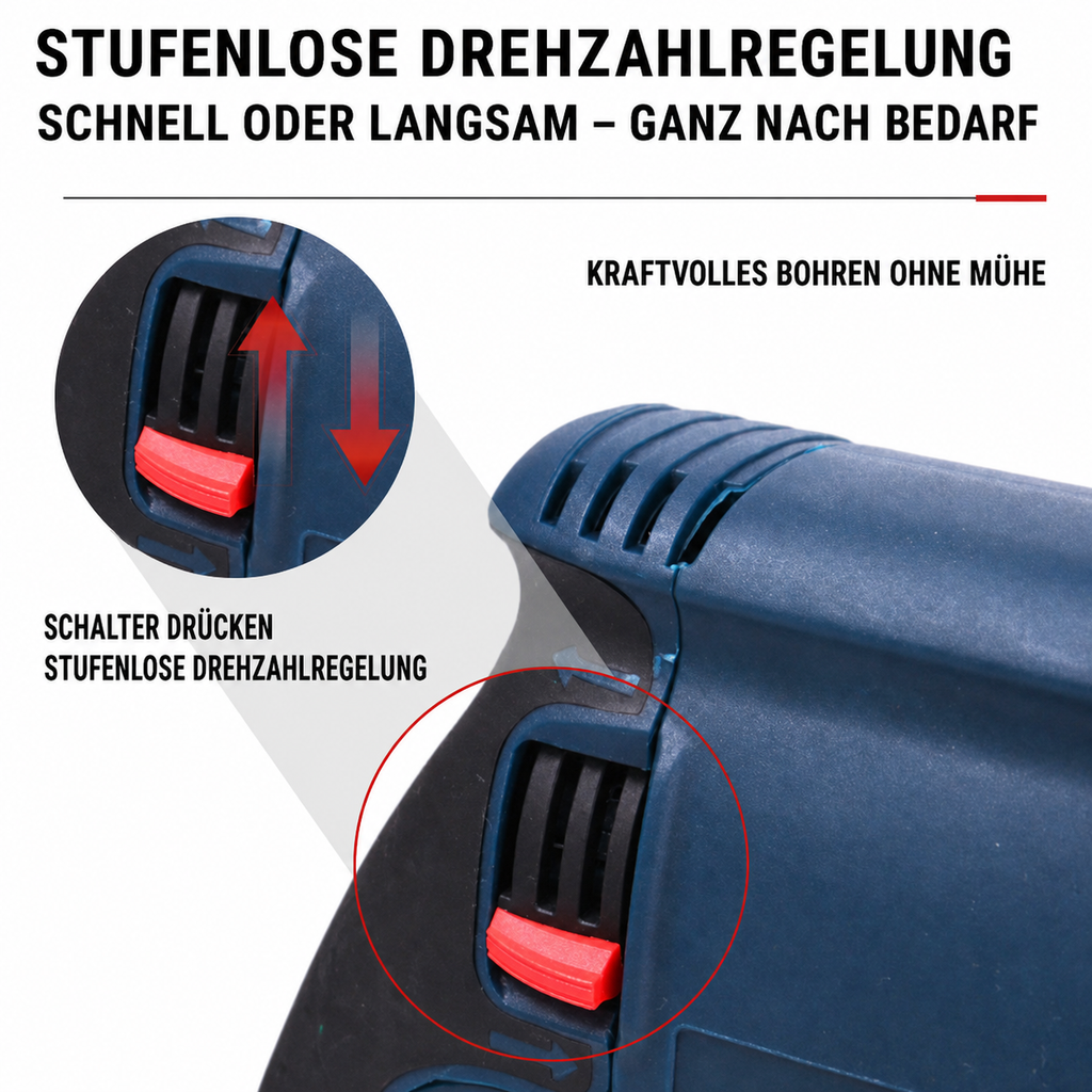 Vielseitige Schlagbohrmaschine